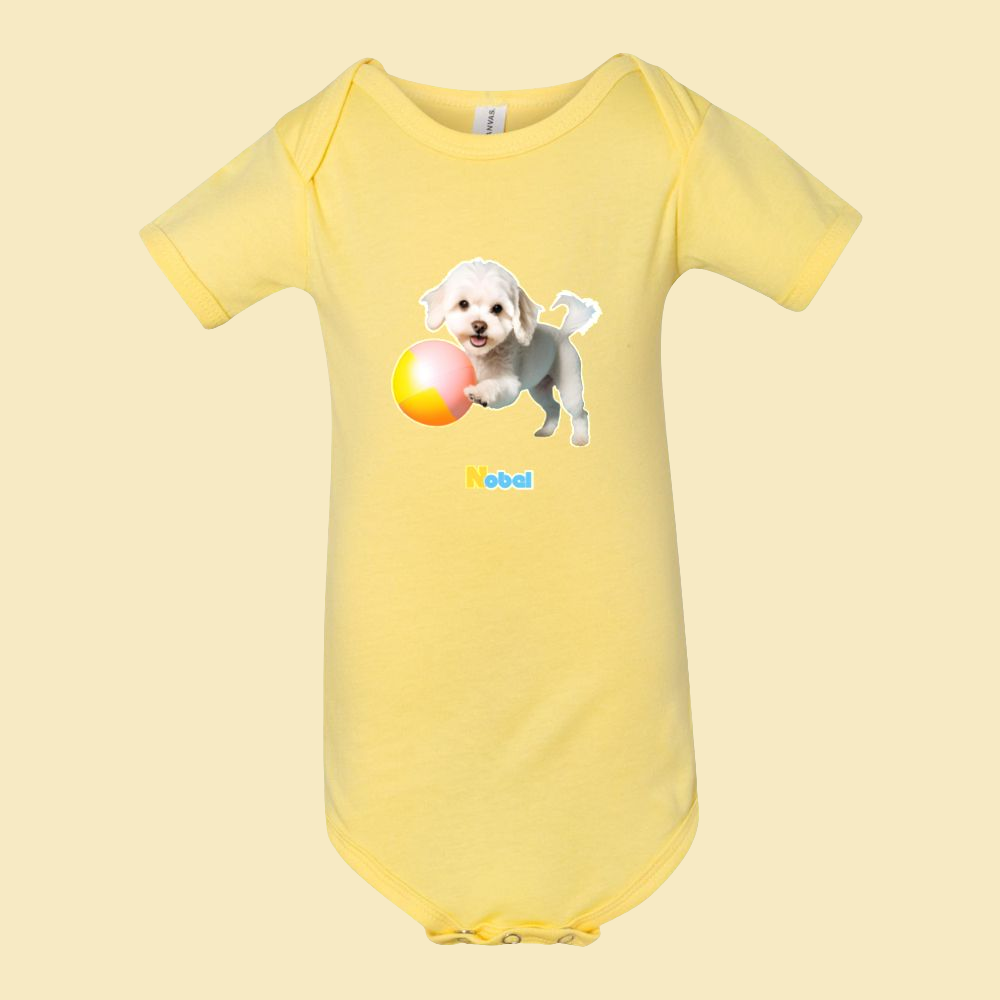 Sunshine & Puppy Giggles Baby Onesie - Yellow