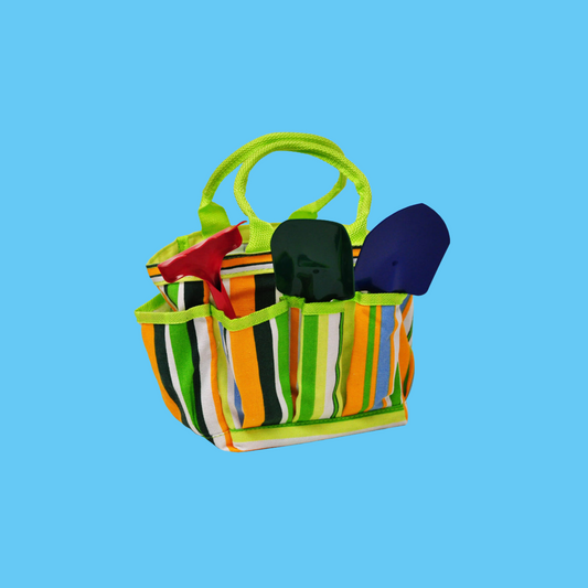 JustForKids Kids Garden Tools Set with Tote