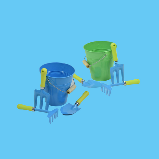 JustForKids 10051 Kids Water Pail with Garden Tools Set